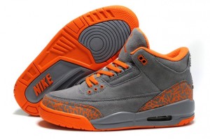 Air-Jordan-3-III-Cement-Retro-Womens-Shoes-Gur-Grey-Orange-Discount